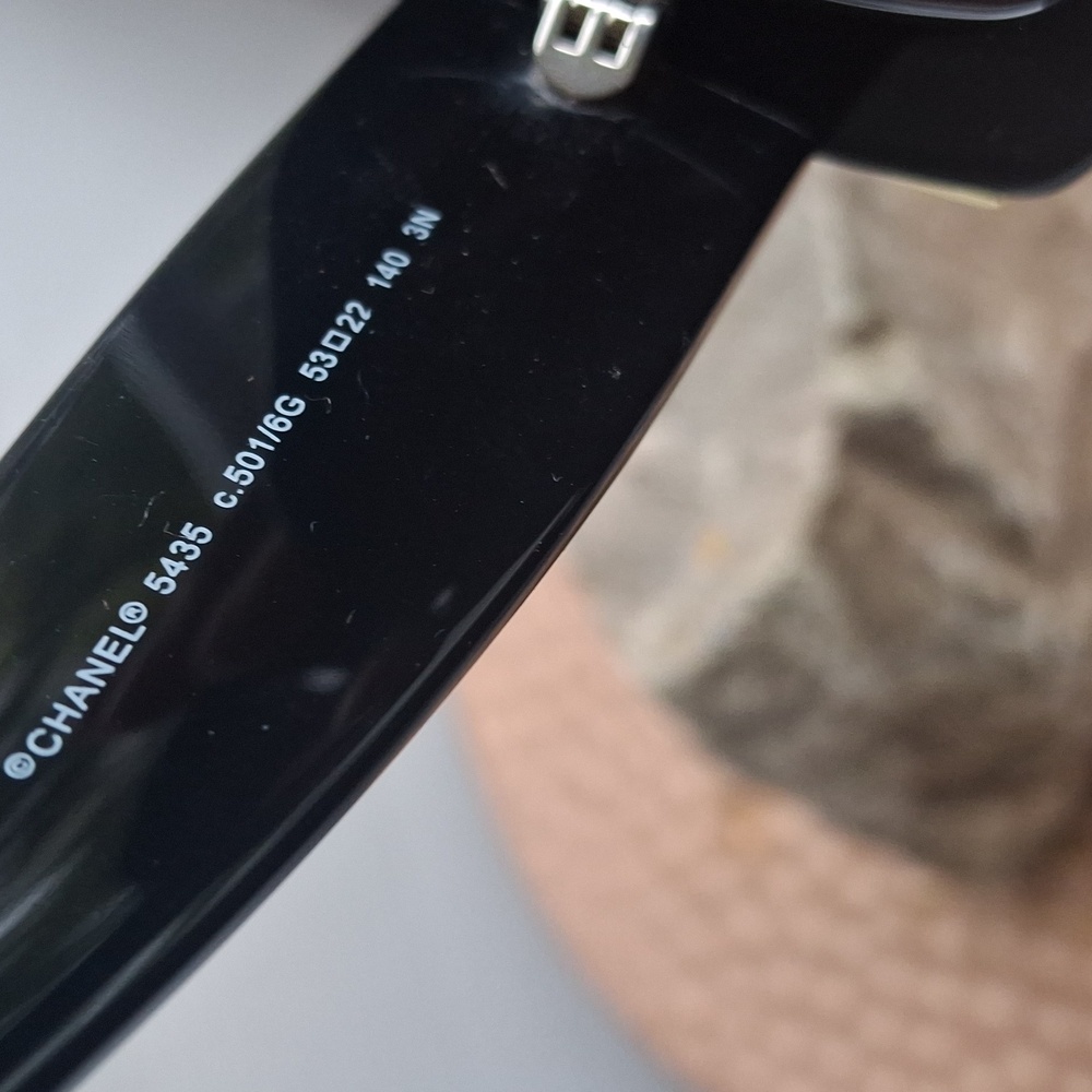 CHANEL Black and Gold Sunglasses - Picture 3 of 8